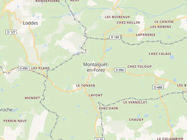 Plan de Montaiguët-en-Forez