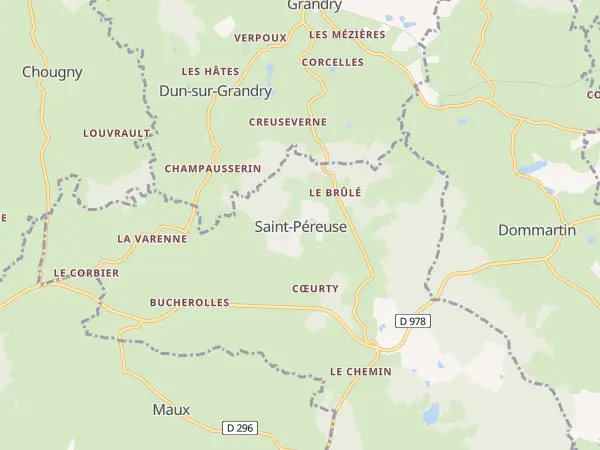 Plan de Saint-Péreuse