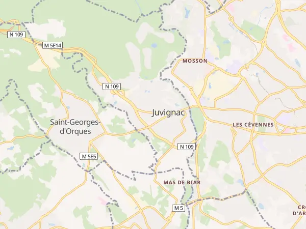 Plan de Juvignac