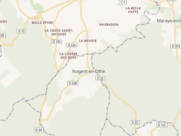 Plan de Nogent-en-Othe