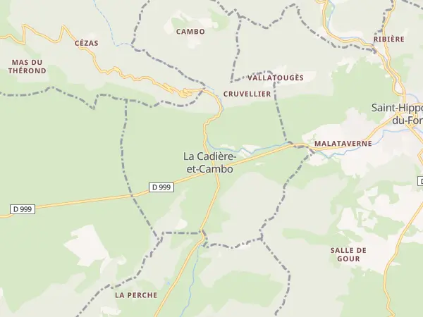 Plan de La Cadière-et-Cambo