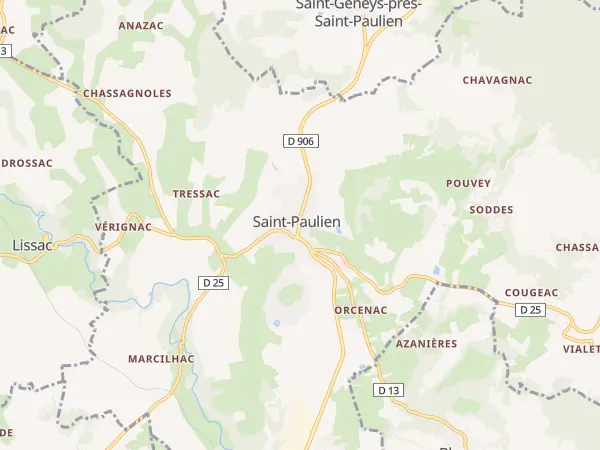 Plan de Saint-Paulien