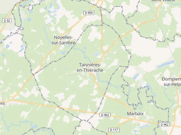 Plan de Taisnières-en-Thiérache