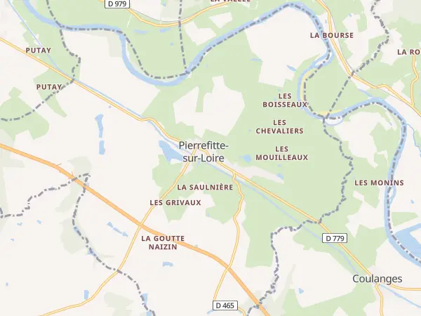 Plan de Pierrefitte-sur-Loire