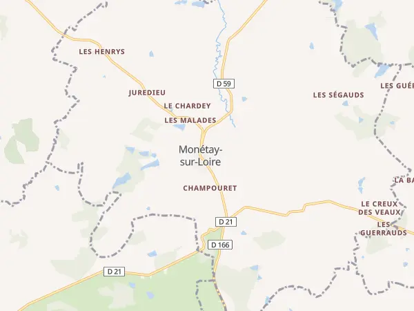 Plan de Monétay-sur-Loire