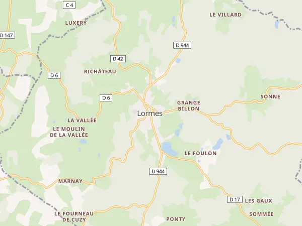 Plan de Lormes