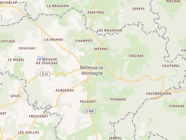 Plan de Bellevue-la-Montagne