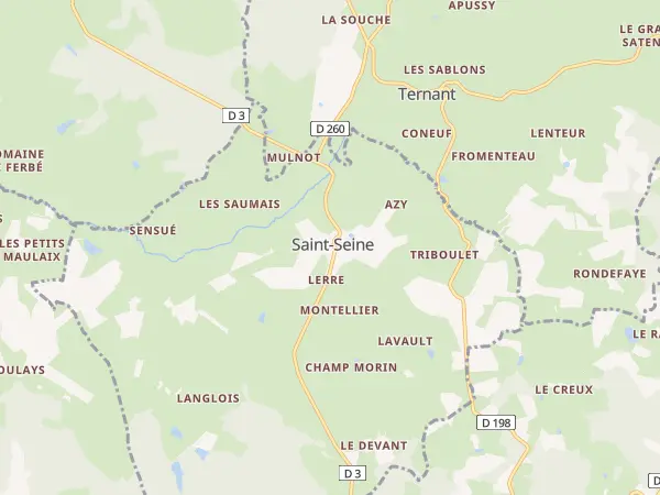 Plan de Saint-Seine