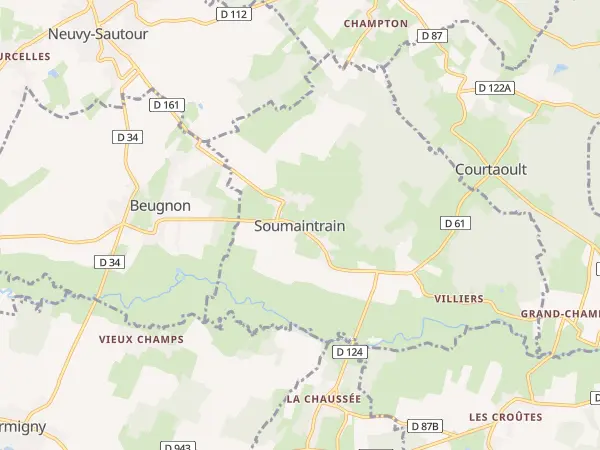 Plan de Soumaintrain