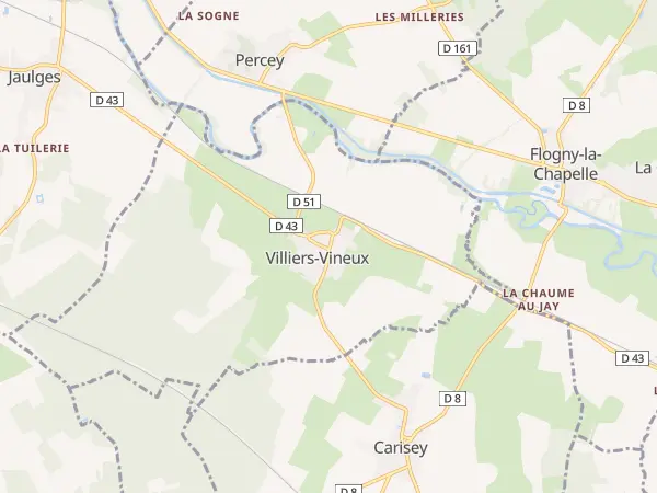 Plan de Villiers-Vineux