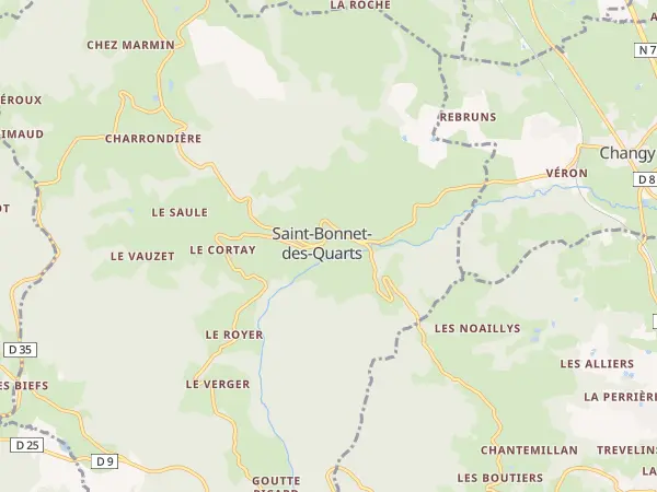 Plan de Saint-Bonnet-des-Quarts