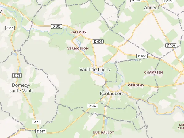 Plan de Vault-de-Lugny