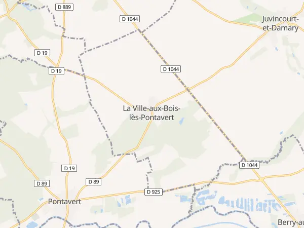 Plan de La Ville-aux-Bois-lès-Pontavert