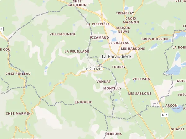 Plan du Crozet