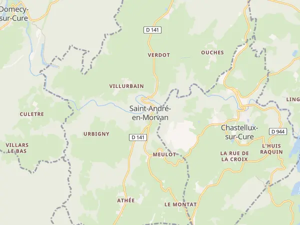 Plan de Saint-André-en-Morvan