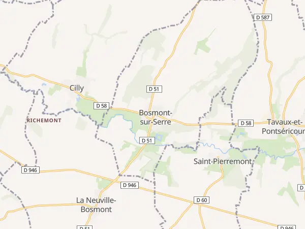 Plan de Bosmont-sur-Serre