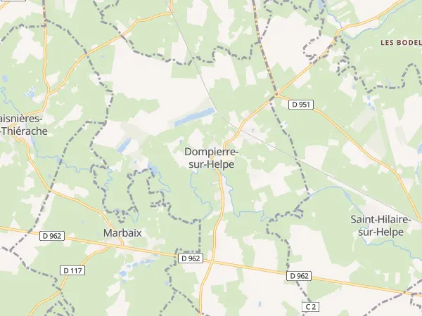 Plan de Dompierre-sur-Helpe