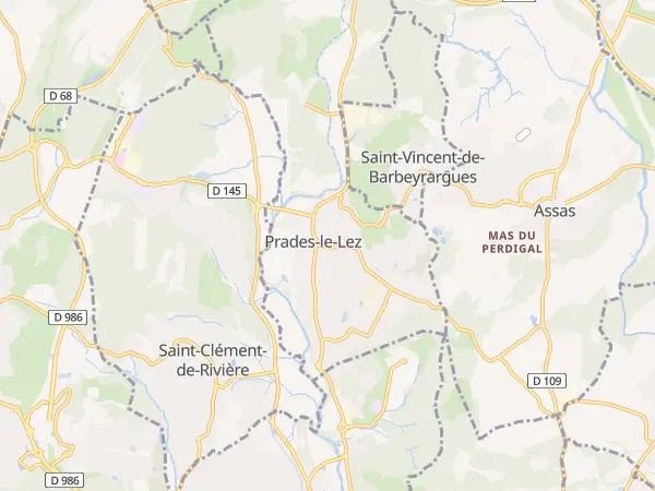 Plan de Prades-le-Lez