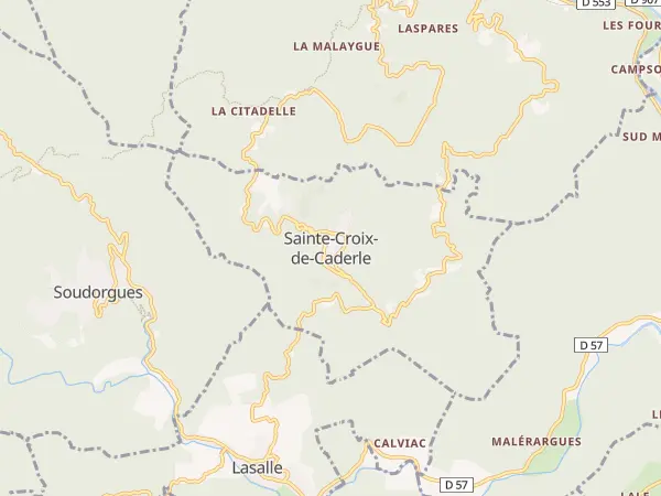 Plan de Sainte-Croix-de-Caderle