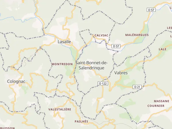 Plan de Saint-Bonnet-de-Salendrinque