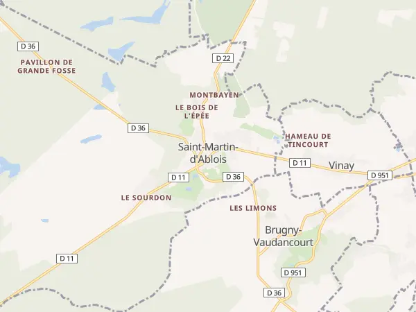 Plan de Saint-Martin-d’Ablois