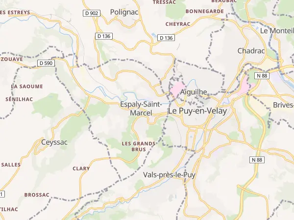 Plan de Espaly-Saint-Marcel