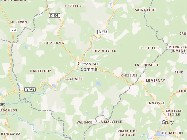 Plan de Cressy-sur-Somme