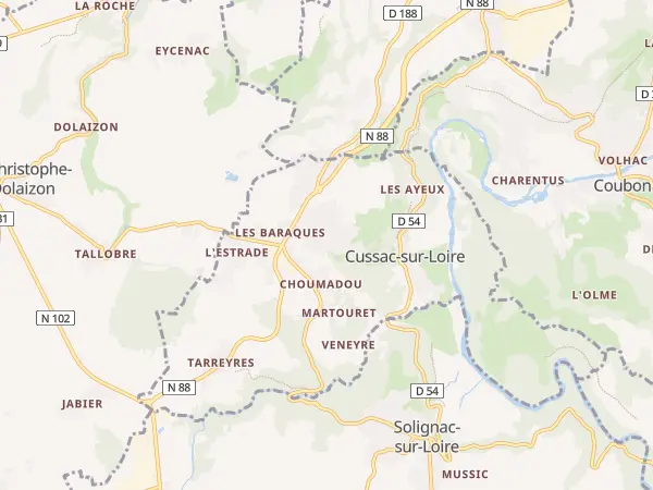 Plan de Cussac-sur-Loire