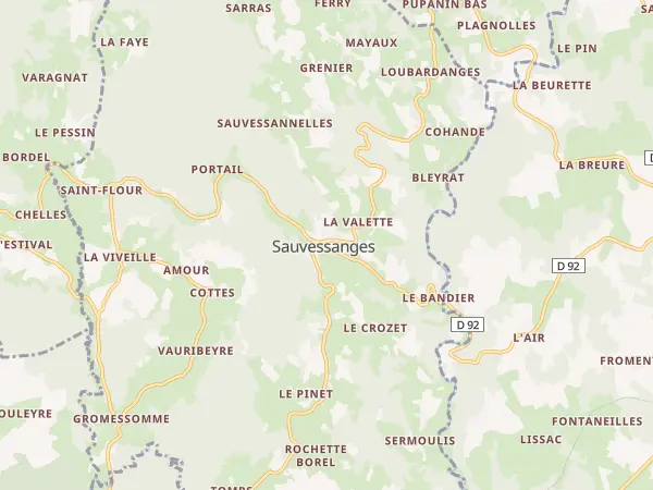 Plan de Sauvessanges