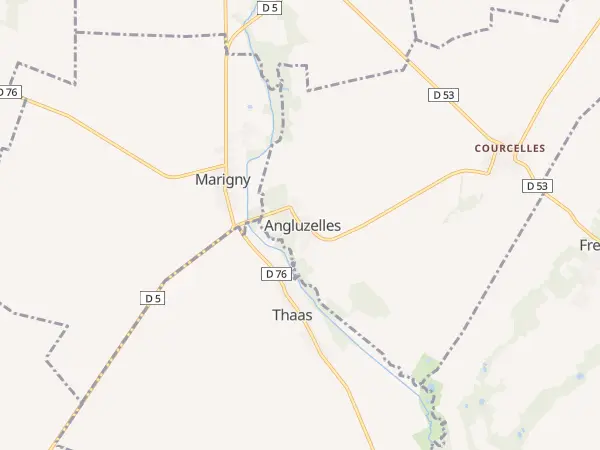 Plan de Angluzelles-et-Courcelles