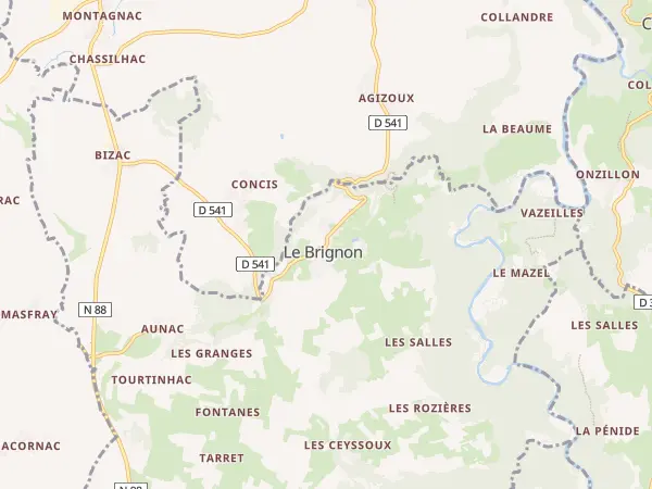 Plan du Brignon