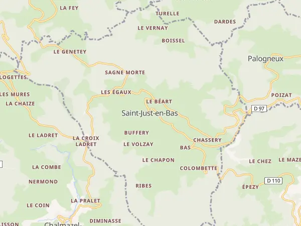Plan de Saint-Just-en-Bas