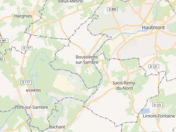 Plan de Boussières-sur-Sambre