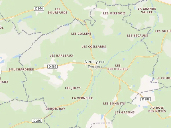 Plan de Neuilly-en-Donjon