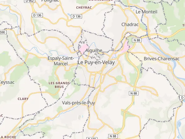 Plan du Puy-en-Velay