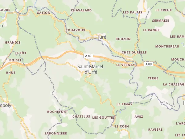 Plan de Saint-Marcel-d’Urfé