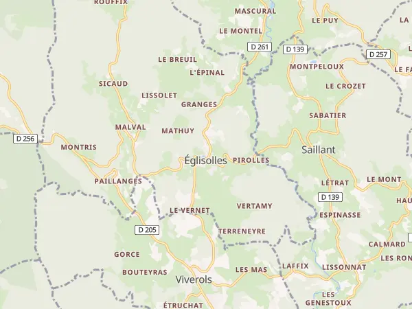 Plan de Églisolles