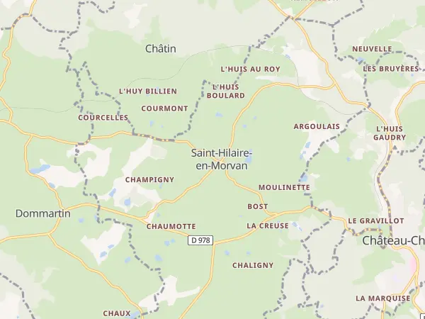 Plan de Saint-Hilaire-en-Morvan
