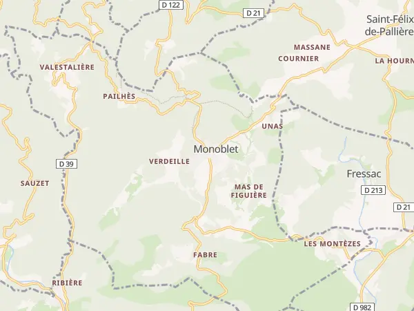 Plan de Monoblet