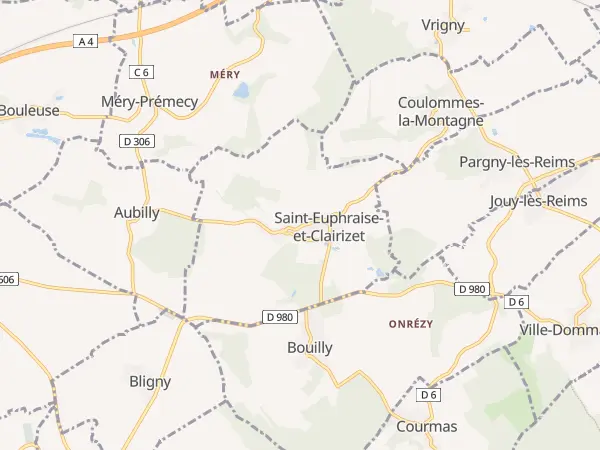 Plan de Saint-Euphraise-et-Clairizet