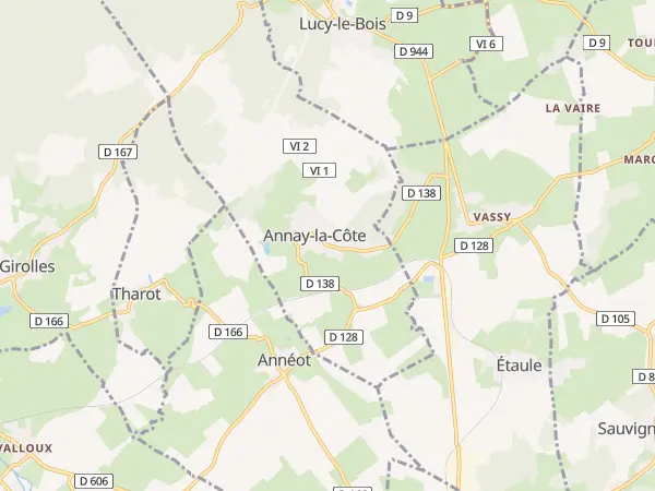 Plan de Annay-la-Côte