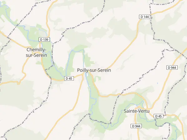 Plan de Poilly-sur-Serein