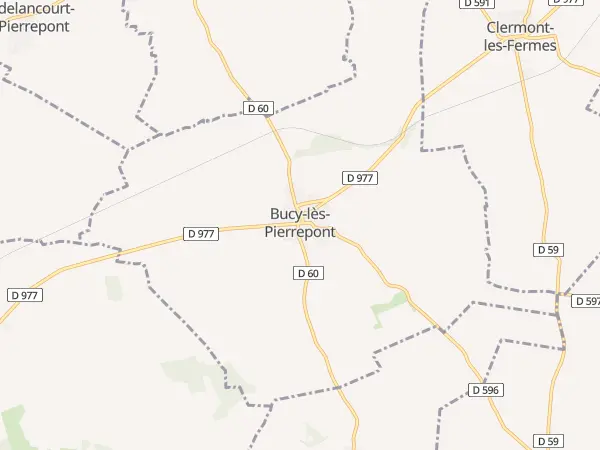 Plan de Bucy-lès-Pierrepont