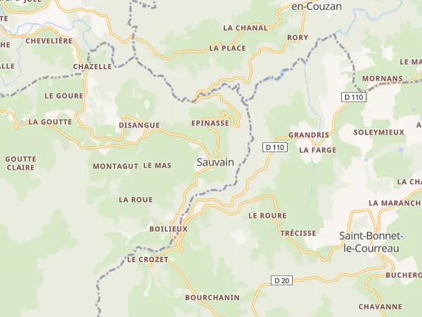 Plan de Sauvain