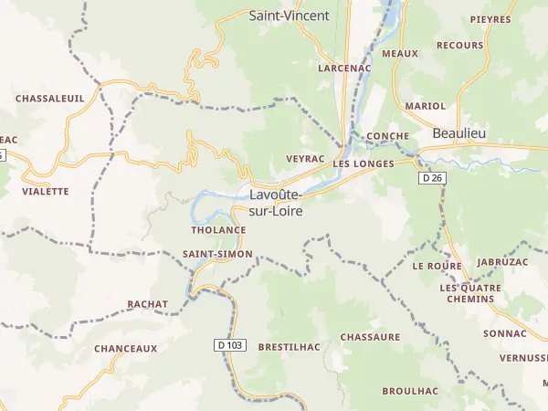 Plan de Lavoûte-sur-Loire