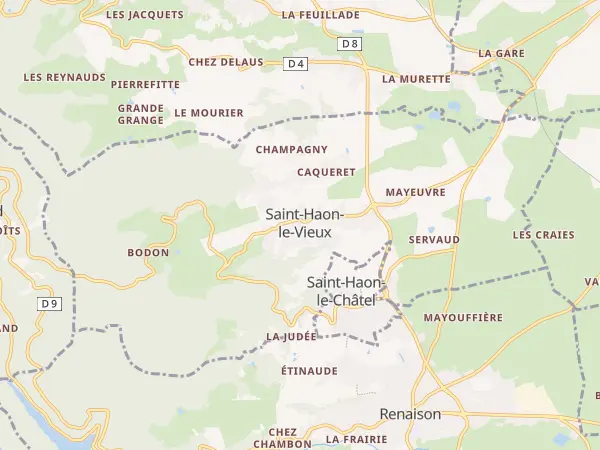 Plan de Saint-Haon-le-Vieux