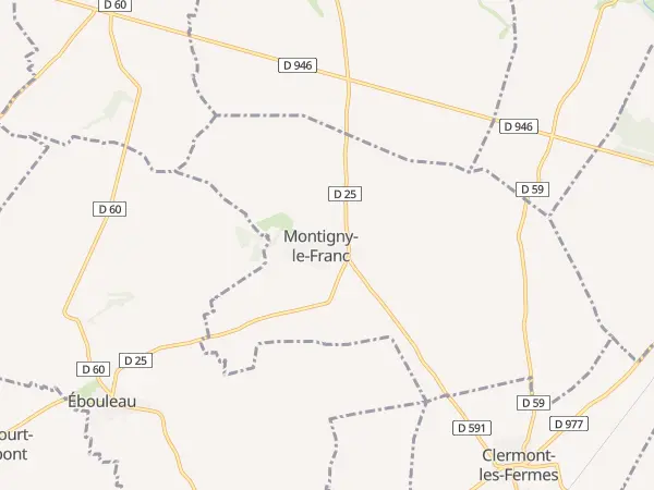 Plan de Montigny-le-Franc