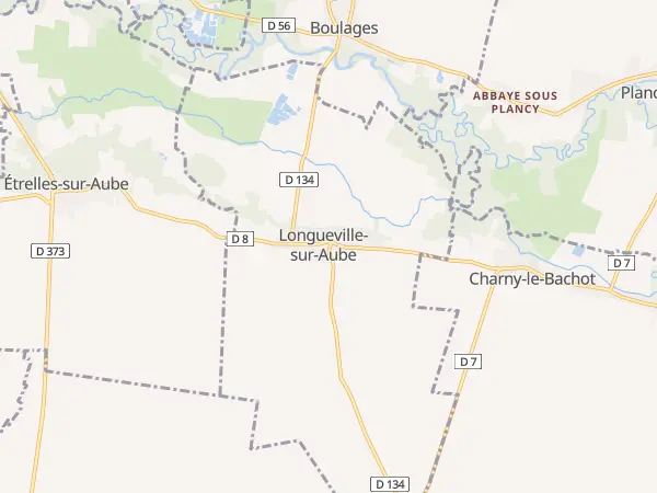 Plan de Longueville-sur-Aube