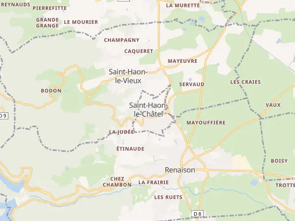 Plan de Saint-Haon-le-Châtel