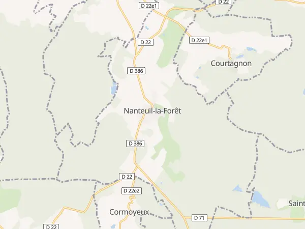 Plan de Nanteuil-la-Forêt